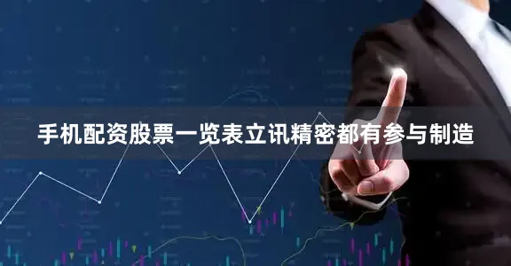 手机配资股票一览表立讯精密都有参与制造